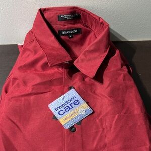 Brandini Classic Red Dress Shirt for Men